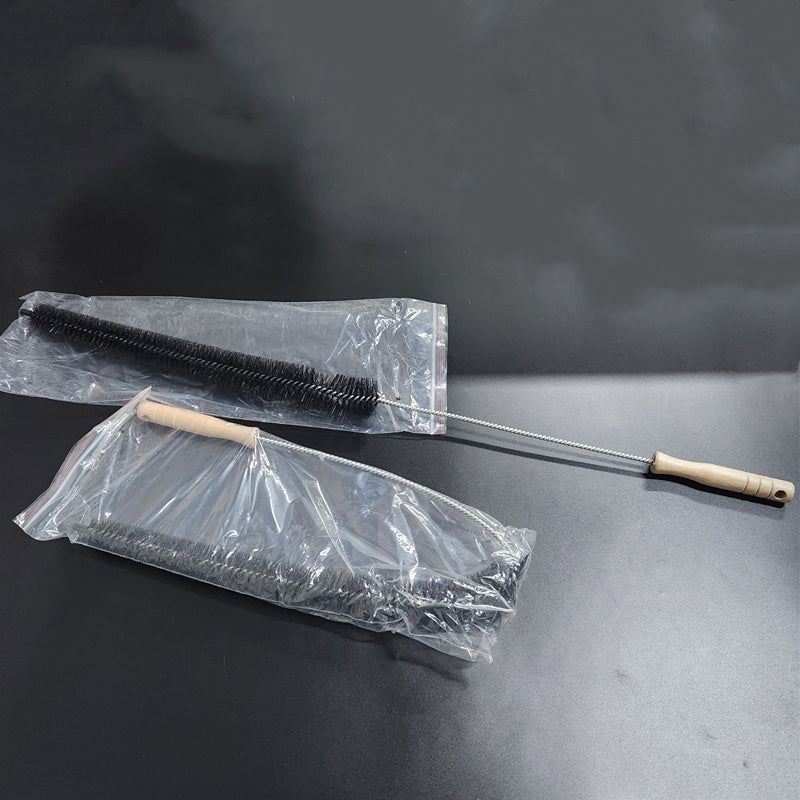 Set of 2 Cleaning Brushes for Washing Machines and Dryers Durable Plastic and Wooden Handle