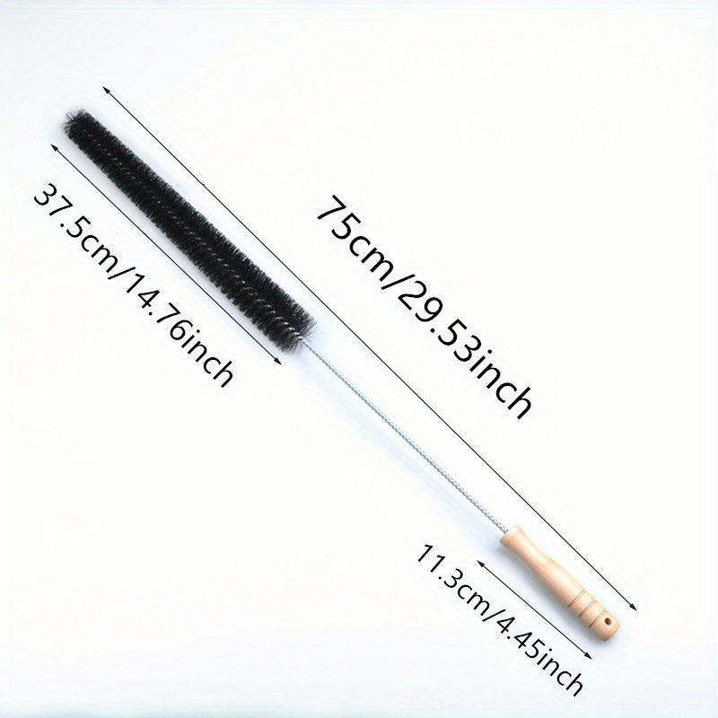 Set of 2 Cleaning Brushes for Washing Machines and Dryers Durable Plastic and Wooden Handle