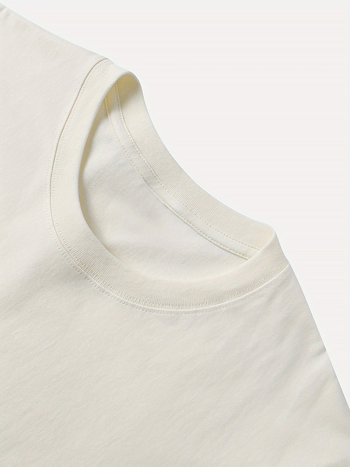 Unisex Cotton Crew Neck T-Shirt with Alphabet and Bow Print for All Seasons