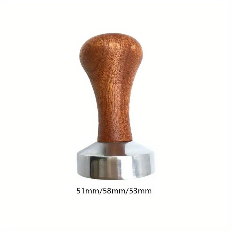 Espresso Tamper Wooden Handle High-Quality Metal 51/53/58mm