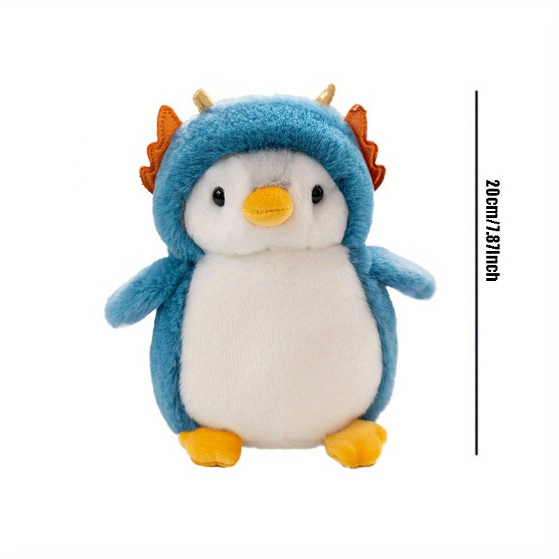 Juguete de peluche de unicornio pingüino para decoración del hogar, regalo para niños y adolescentes