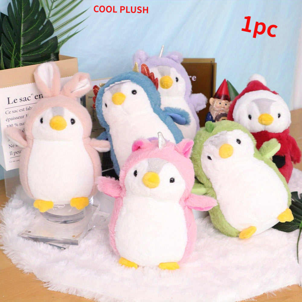 Juguete de peluche de unicornio pingüino para decoración del hogar, regalo para niños y adolescentes