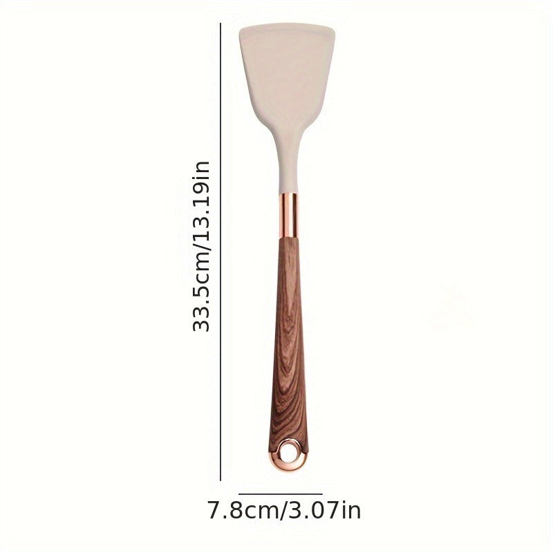 Silicone Kitchen Utensil Set Non-Stick Spatula Heat Resistant Easy to Clean