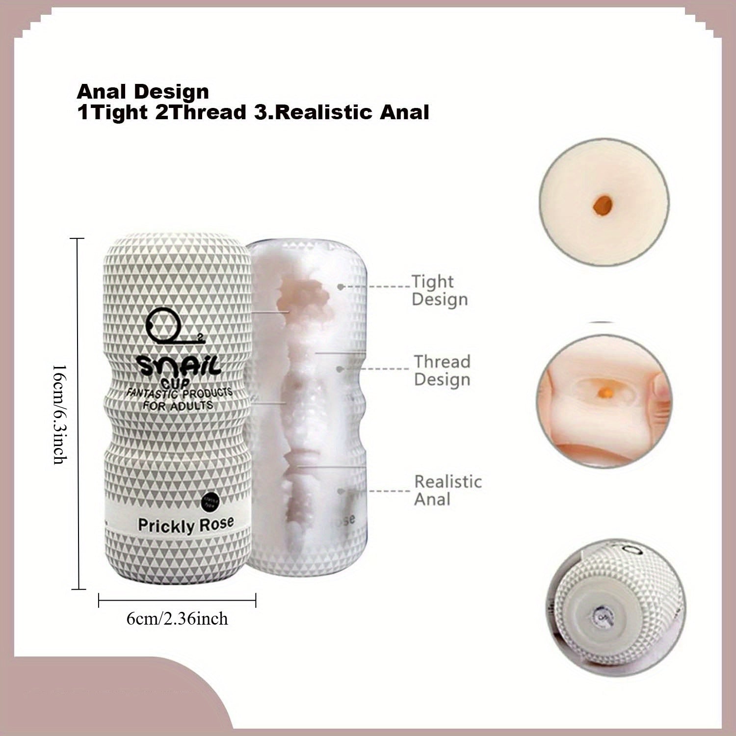 Men Realistic Vaginal and Anal Training Device TPE Black Yellow Textured