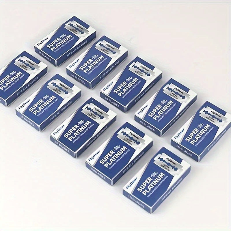 Men's Stainless Steel Double Edge Razor Blades, Pack of 10/20/50