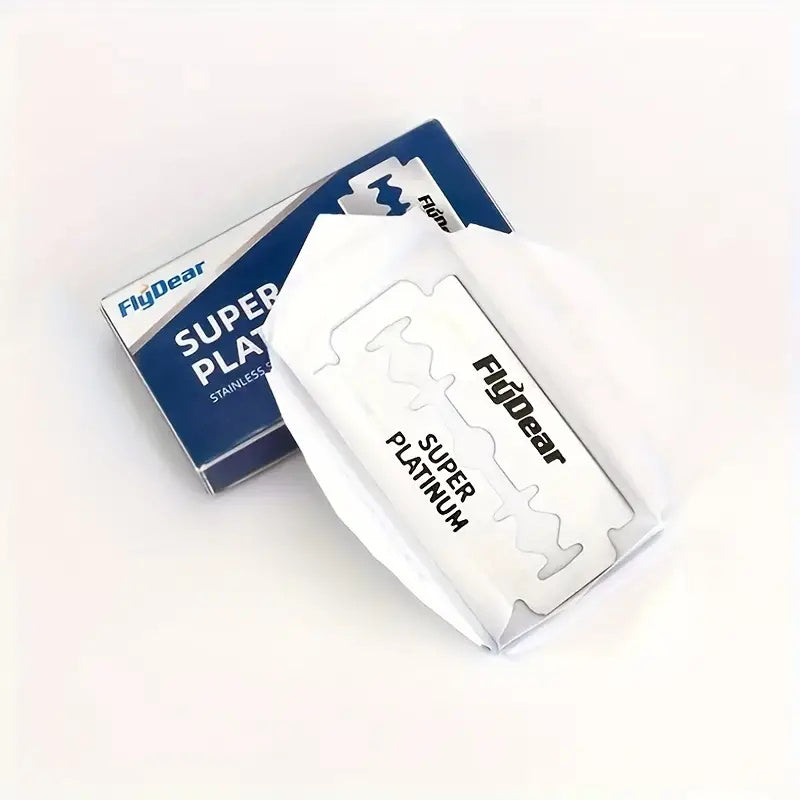 Men's Stainless Steel Double Edge Razor Blades, Pack of 10/20/50