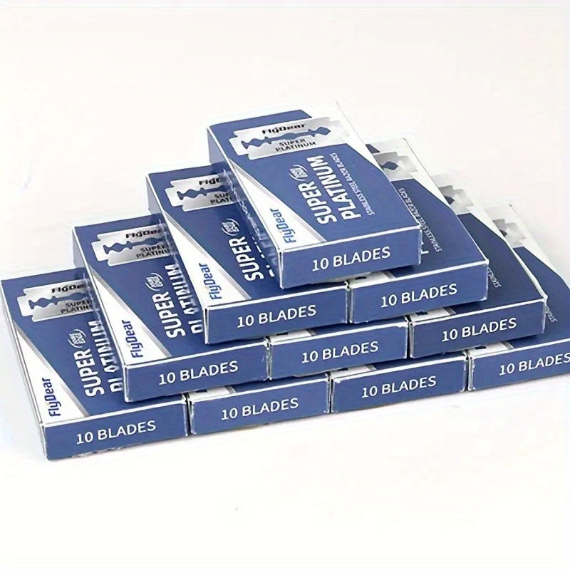 Men's Stainless Steel Double Edge Razor Blades, Pack of 10/20/50