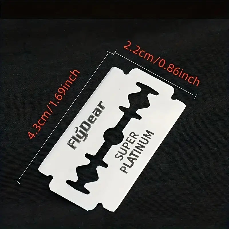 Men's Stainless Steel Double Edge Razor Blades, Pack of 10/20/50