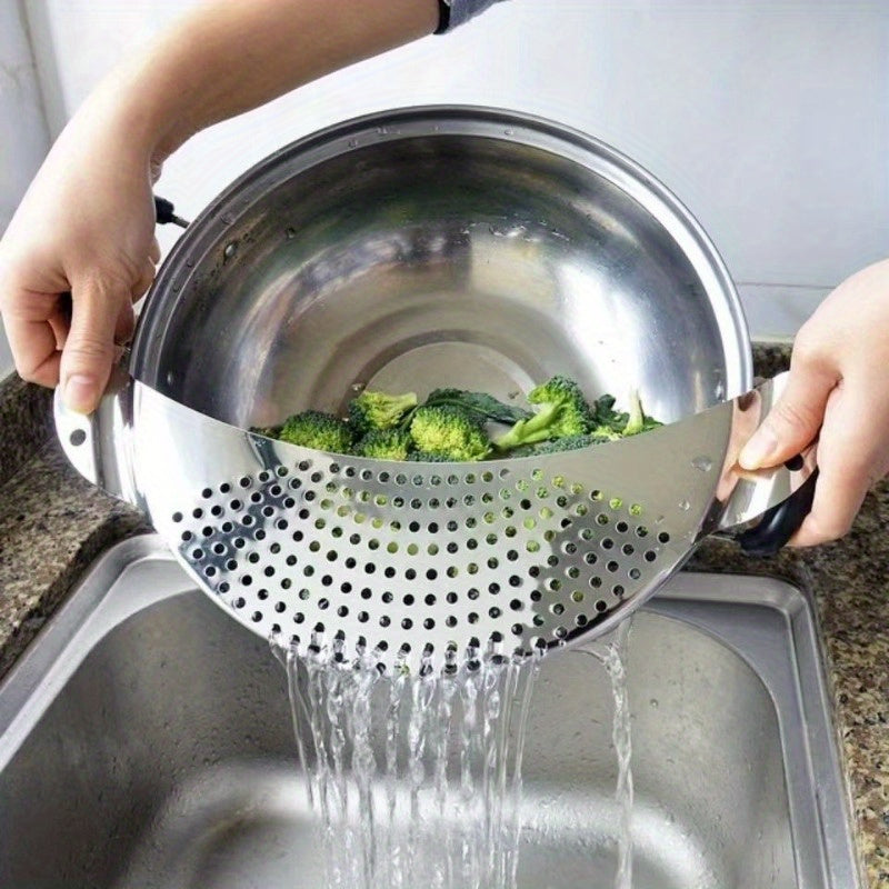 Stainless Steel Handheld Strainer for Pasta Vegetables Fruits Kitchen Tool