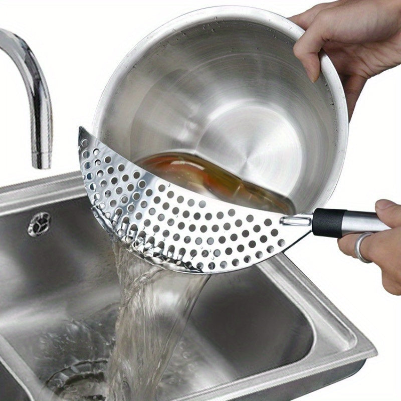 Stainless Steel Handheld Strainer for Pasta Vegetables Fruits Kitchen Tool
