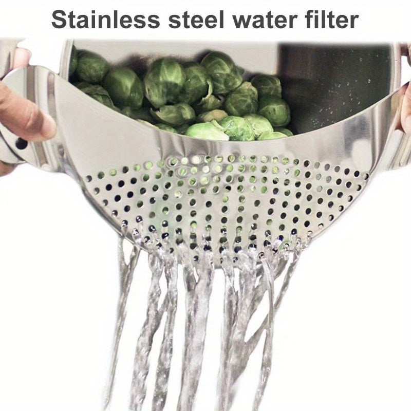 Stainless Steel Handheld Strainer for Pasta Vegetables Fruits Kitchen Tool