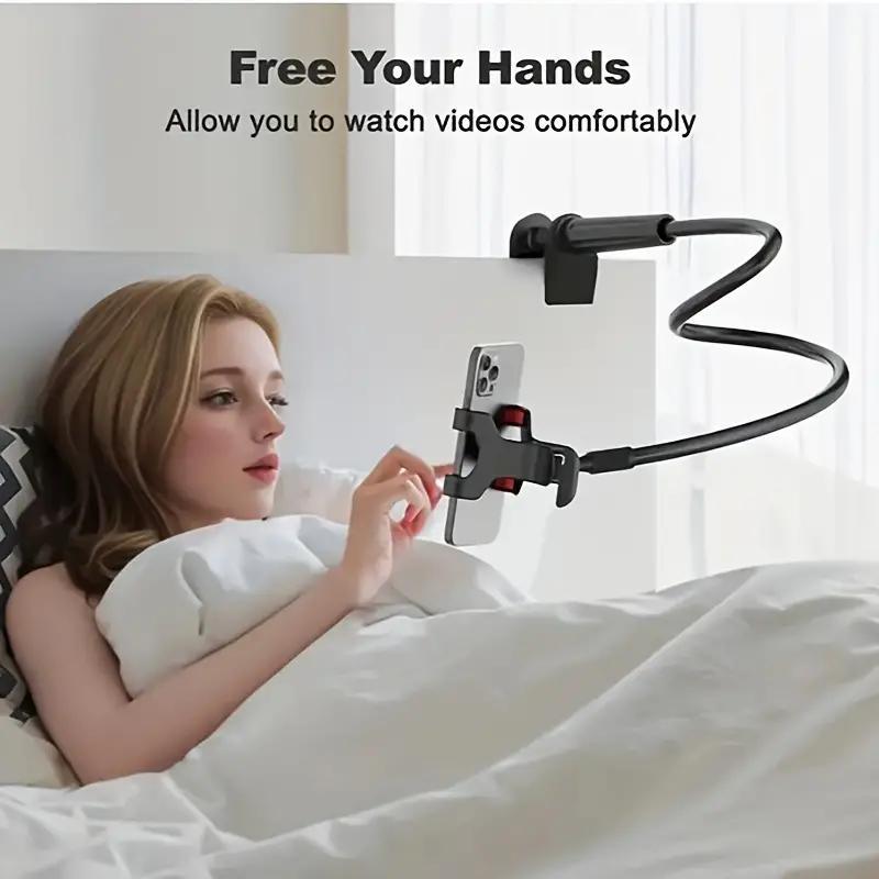Adjustable Mobile Phone Holder with Clamp for Bedside and Desktop Use