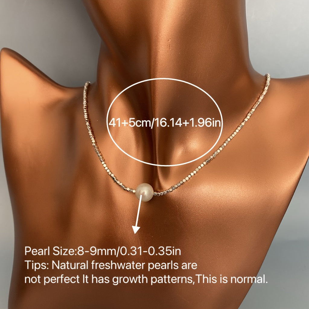 Freshwater Pearl Necklace for Women Lariat Style Elegant Jewelry for Everyday and Special Occasions