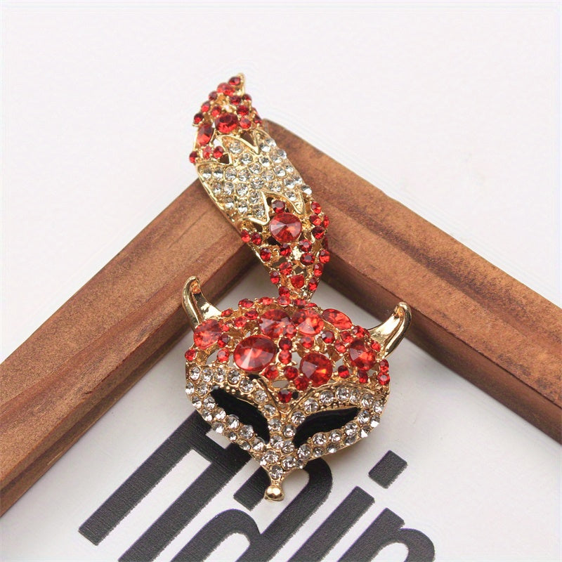 Enamel Rhinestone Brooch Vintage Jewelry for Sweaters Coats Cardigans