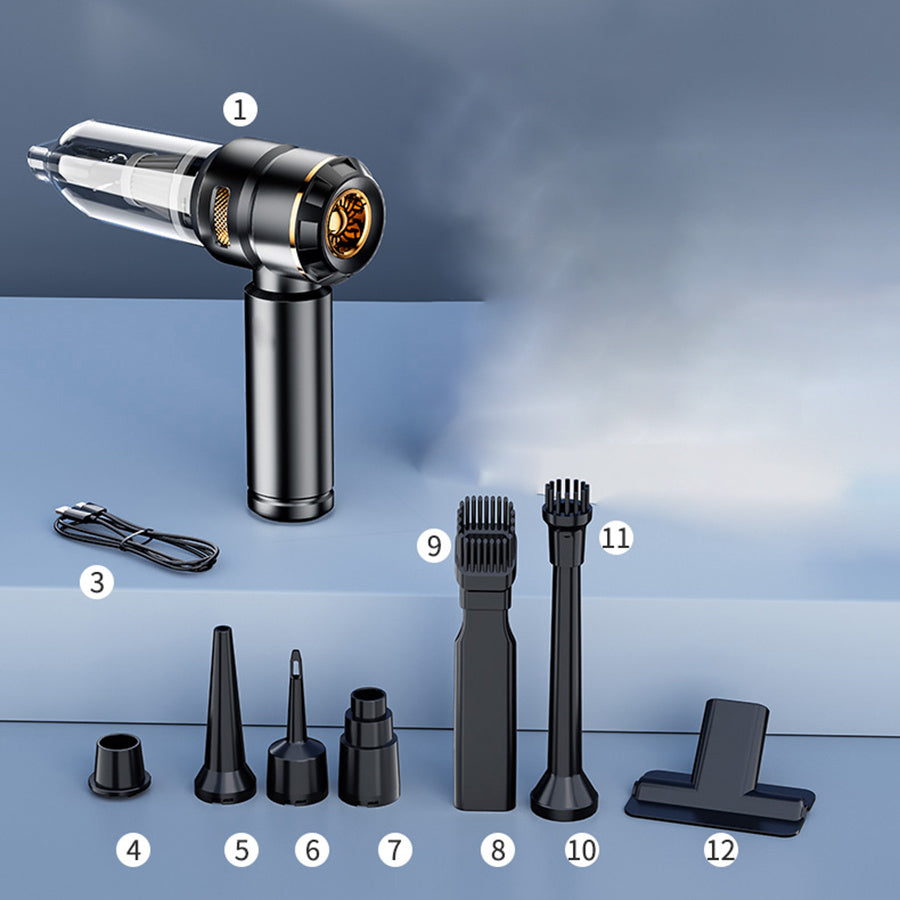 100W Cordless Mini Vacuum Cleaner 4-in-1 Handheld Car Home Keyboard