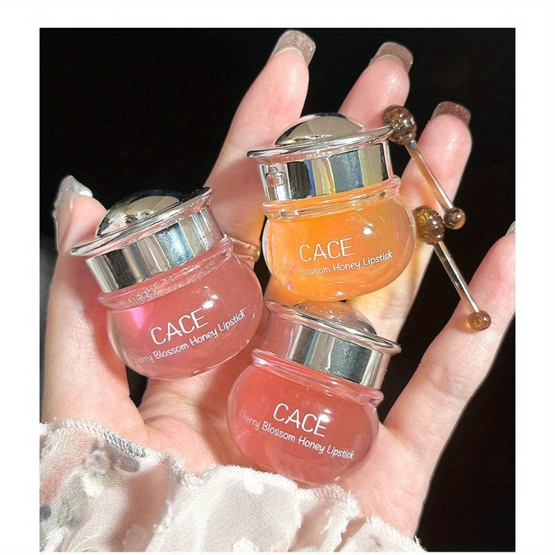 Women Cherry Lip Oil Nourishing Moisturizing Clear Lip Gloss Lip Balm