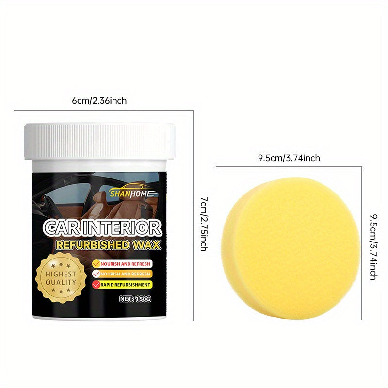 Воск для восстановления интерьера автомобиля 150 мл, кондиционер для шин, кожаная панель