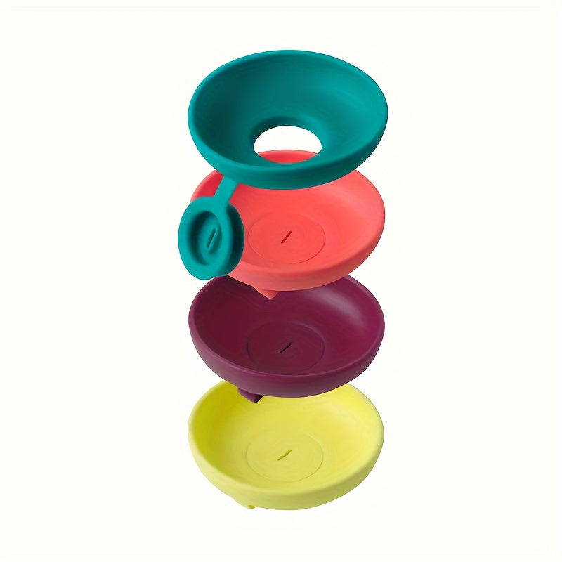 Juego de 4 agarradores de silicona para helados, portadores sin goteo para fiestas de verano