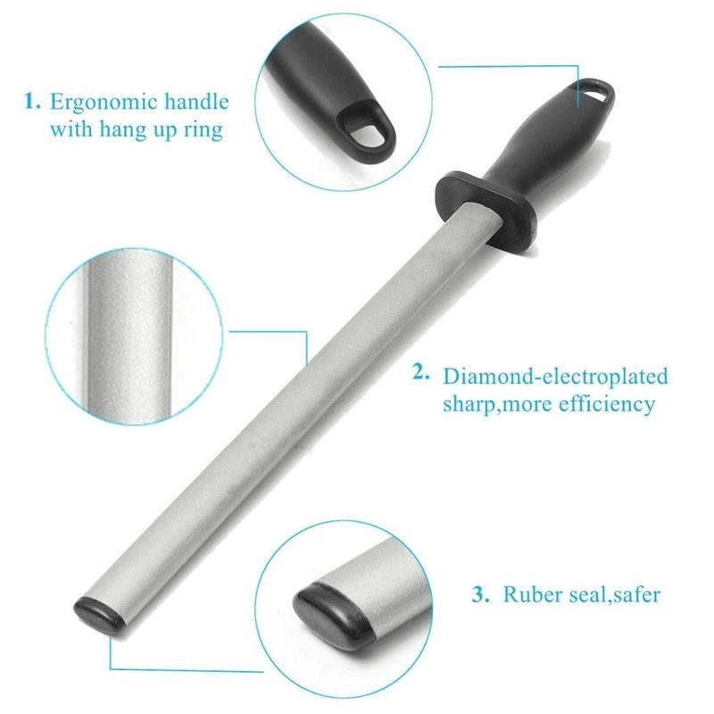 Karbon po'lat pichoqni silliqlash uchun 15.24-30.48 sm oshkichi, oshxona professional foydalanish uchun