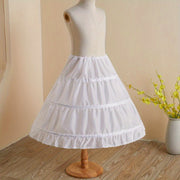 Elegant Bridal Petticoat with Adjustable Waist and Three Hoops for Wedding Dresses