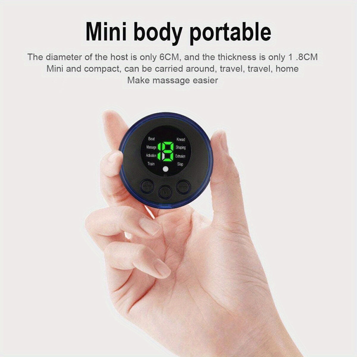 Portable Foot Massager Pad with 19 Levels 8 Modes USB Rechargeable Non-Slip Silicone for Pain Relief and Sleep Improvement