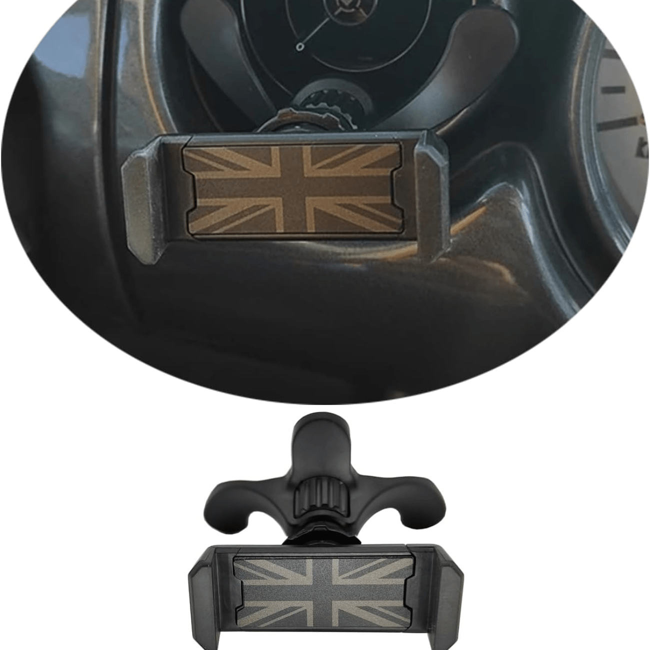 Soporte para teléfono de coche para MINI Countryman R55 R56 R60 R61 R57 R58 R59 negro ajustable