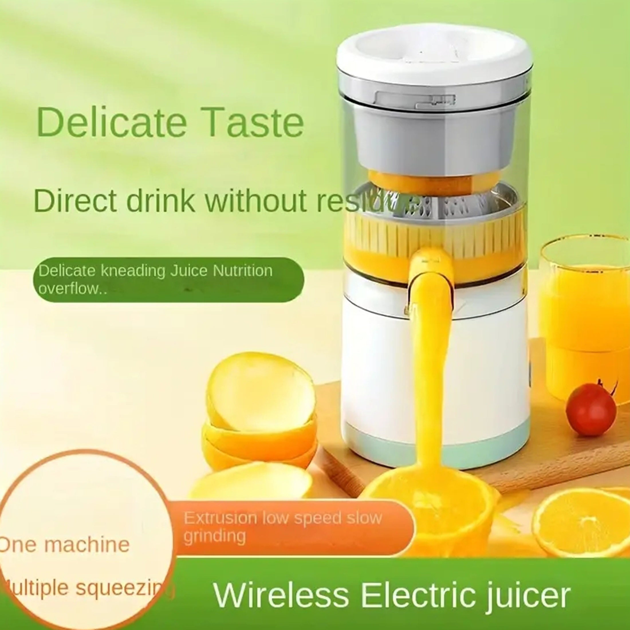 Wireless Electric Blender 13.5oz USB Rechargeable Portable Juicer
