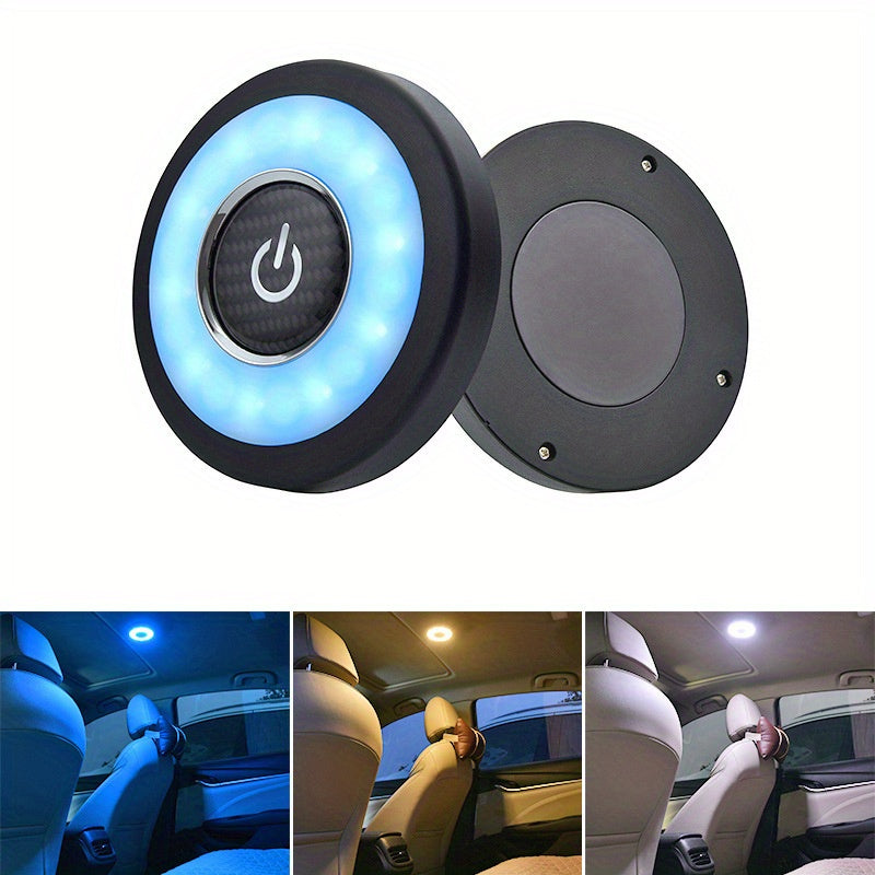 LED Car Ceiling Light Dual-Color Ambient Night Light for Vehicle Interior