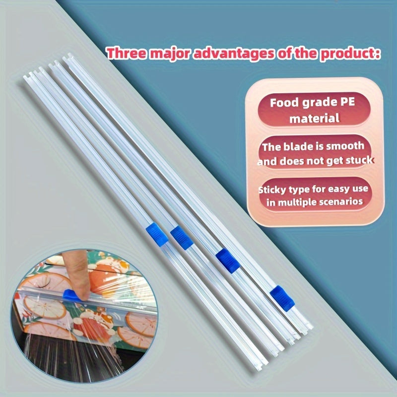 O'z-o'zidan yopishadigan oziq-ovqat saqlash sumkasi yopishtiruvchi va slayder kesgich bilan, plastmassa o'rami, folga va pergament qog'oz uchun