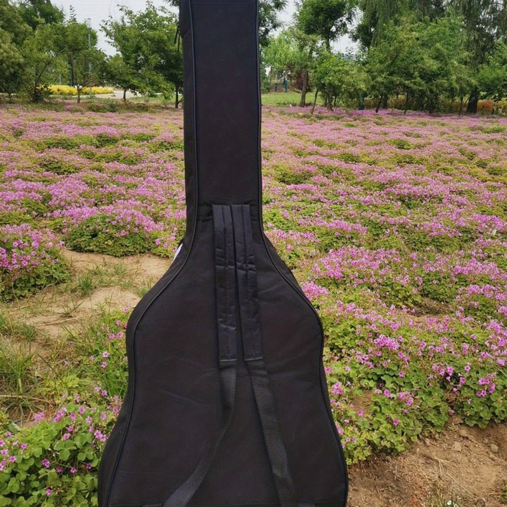 Oxford Fabric Guitar Gig Bag Waterproof Padded Case for Acoustic Classical Guitars Black