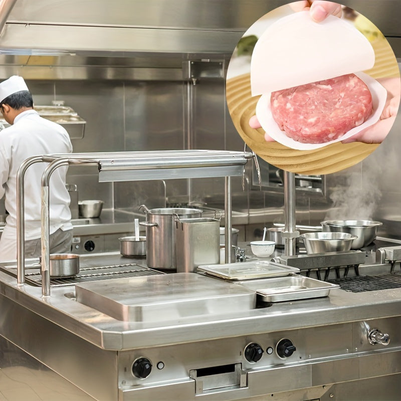 100Pcs Frozen Meat Patty Partition Paper Non-Stick Oil Absorption Baking