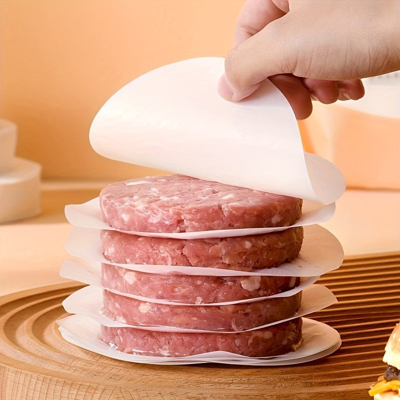 100Pcs Frozen Meat Patty Partition Paper Non-Stick Oil Absorption Baking