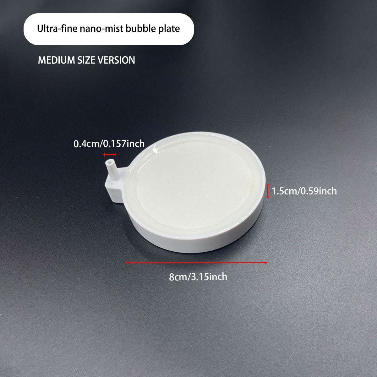 Nano Air Stone Oxygen Diffuser for Aquarium PVC Silent High-Efficiency Air Disk Bubble