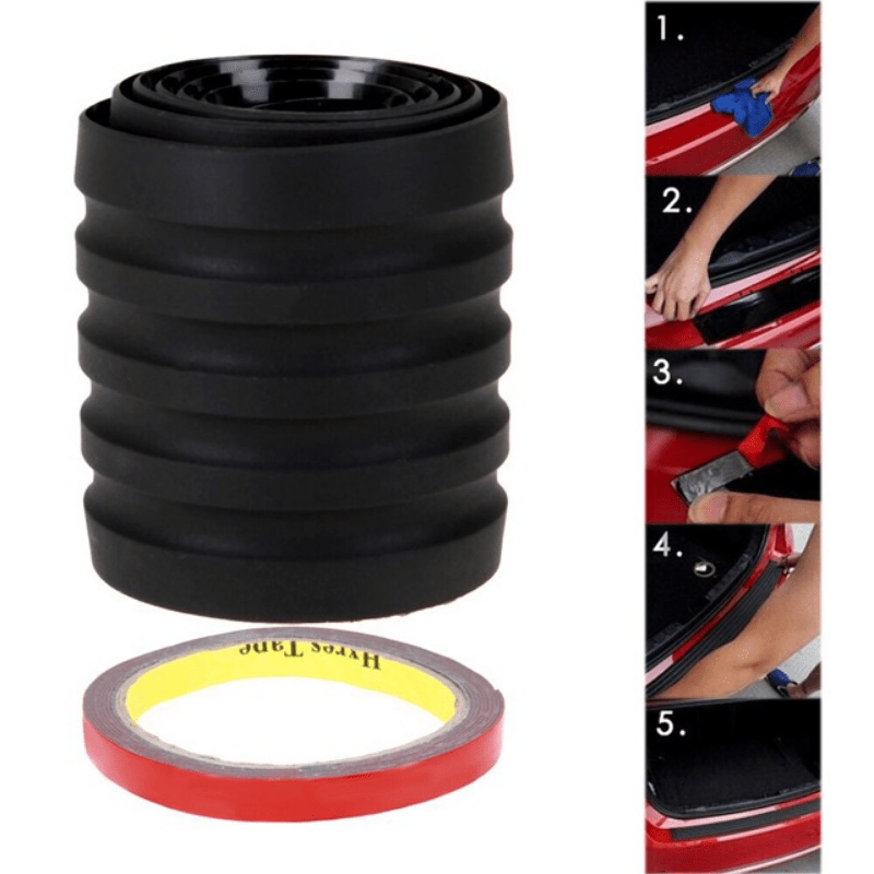 Universal Car Rear Bumper Protector Stickers Rubber Strip Cover Scratch Guard Car Accessories
