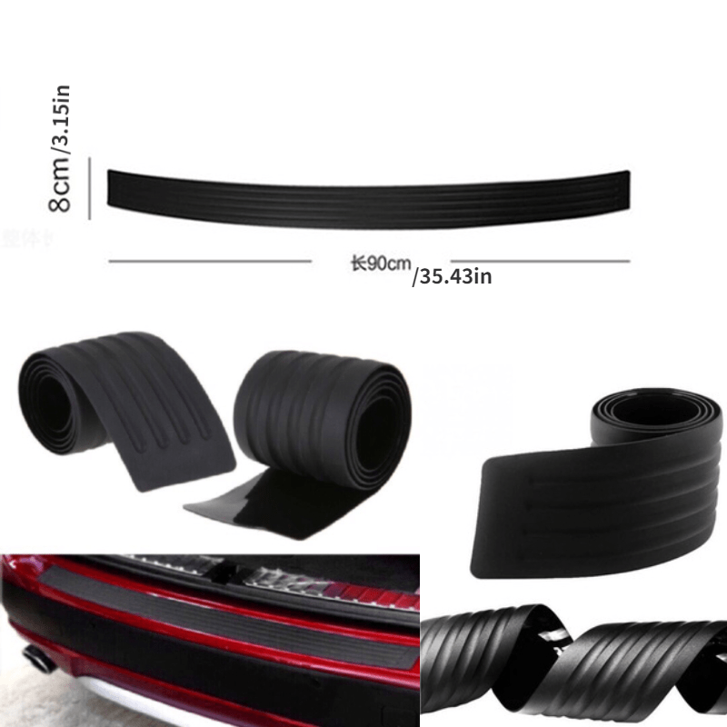 Universal Car Rear Bumper Protector Stickers Rubber Strip Cover Scratch Guard Car Accessories
