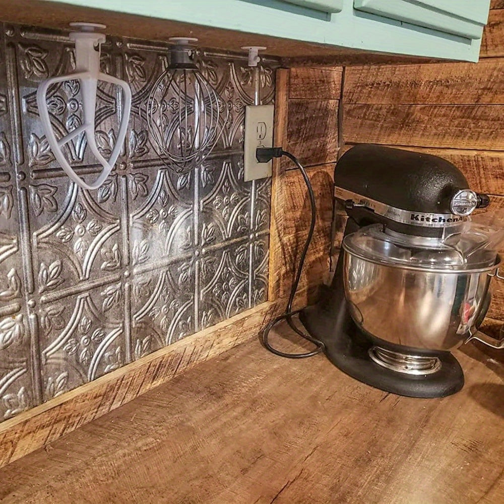 4pcs Plastic Stand Mixer Holders Kitchen Organizer for Accessories