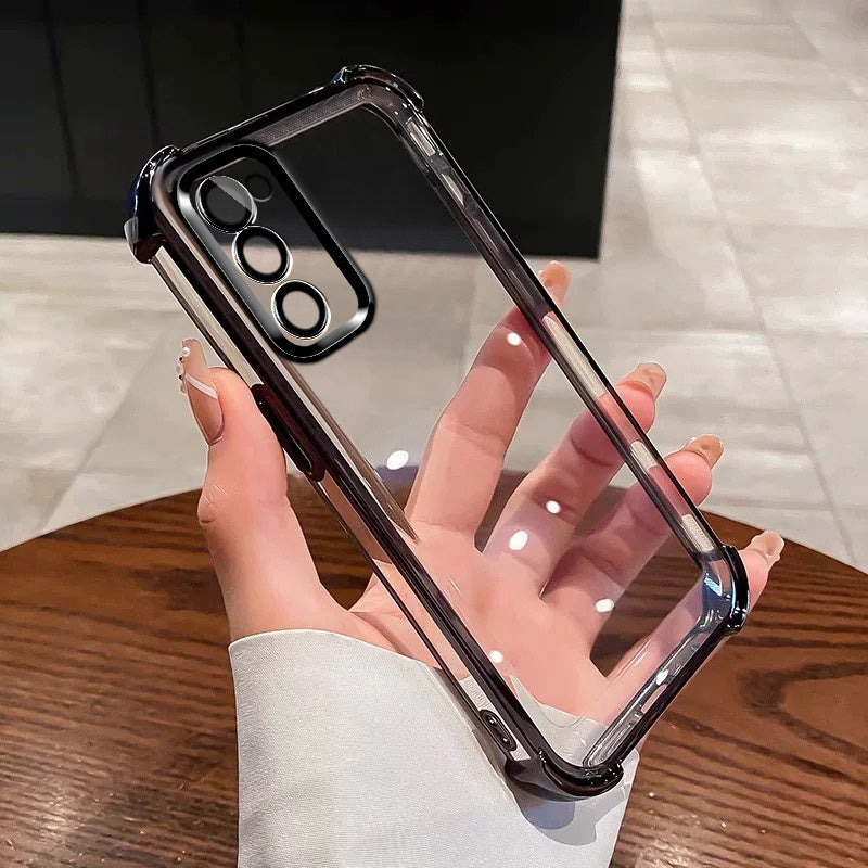 Galaxy S20 S21 S22 S23 S24 5G Ultra Plus Phone Case with Spinning Gyro Electroplating Bracket and Camera Protection