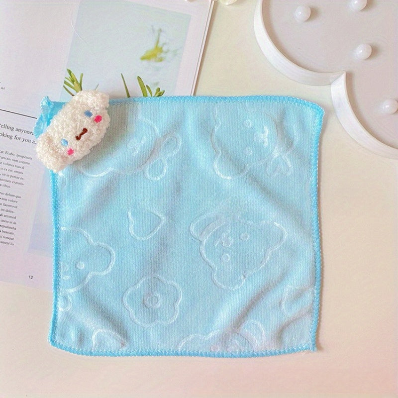 Sanrio-dan Kuromi tasvirlangan kichik osma qo'l sochiq, oshxona va hammom uchun mos.