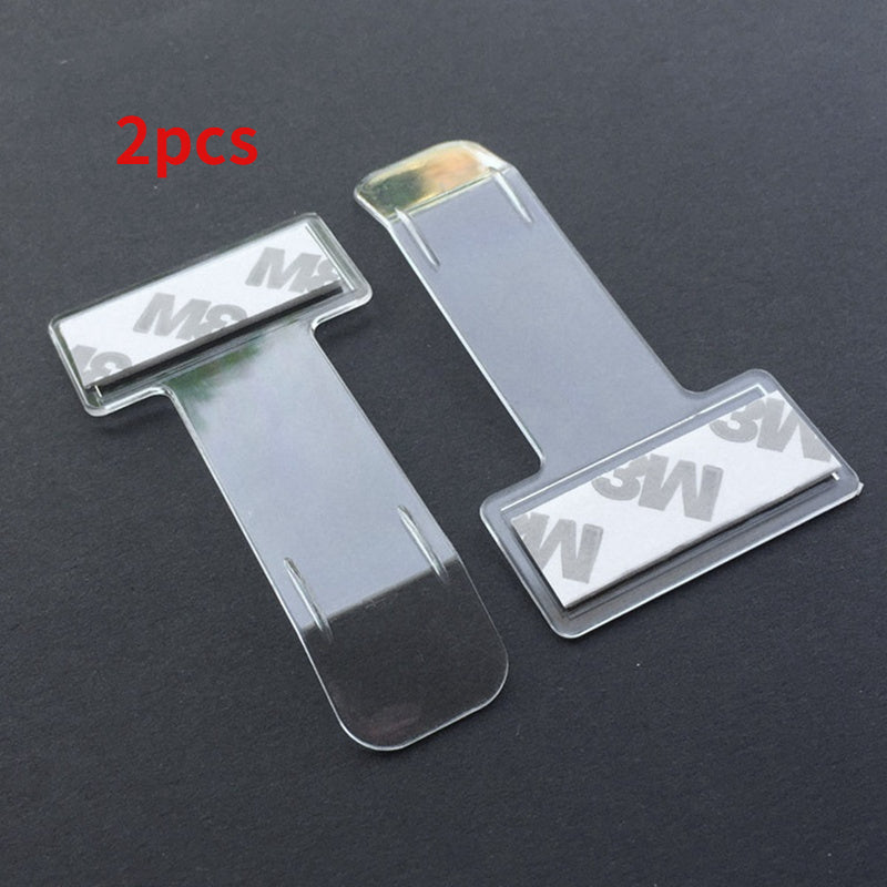 2pcs Transparent Car Parking Permit Fastener Card Windshield Sticker Car Accessories