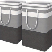 75L Waterproof Nylon Laundry Hamper with Handles Collapsible Storage Basket for Dorms and Home