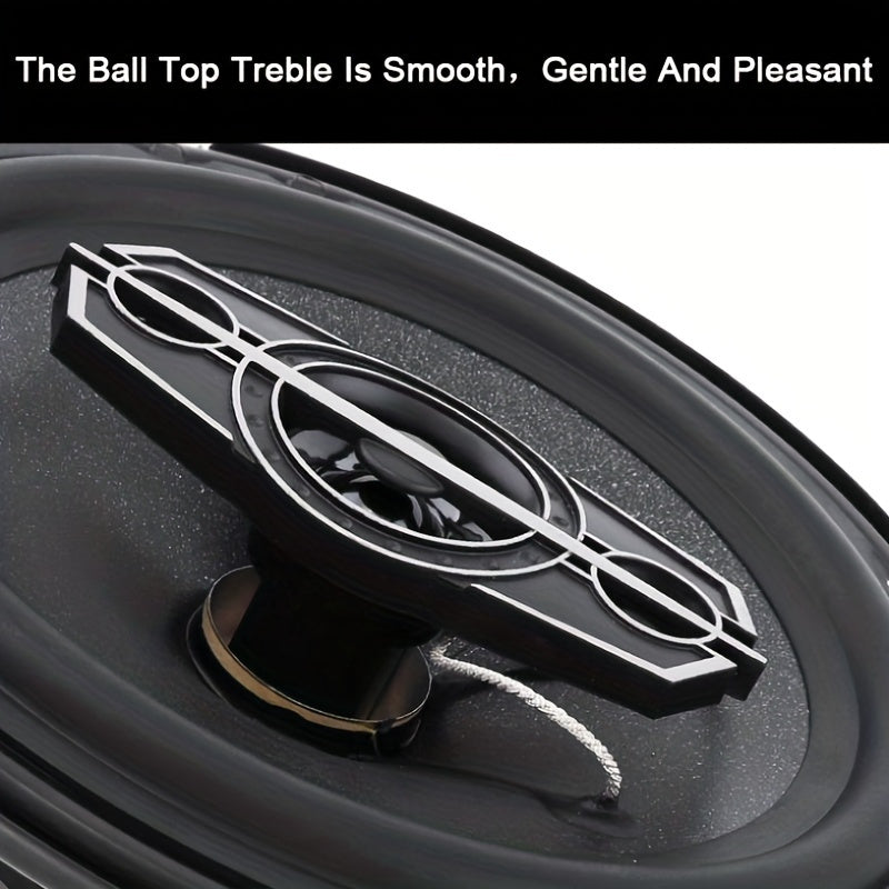 6-дюймовые 4-полосные коаксиальные автомобильные динамики 700 Вт с защитными крышками и аудиокабелем