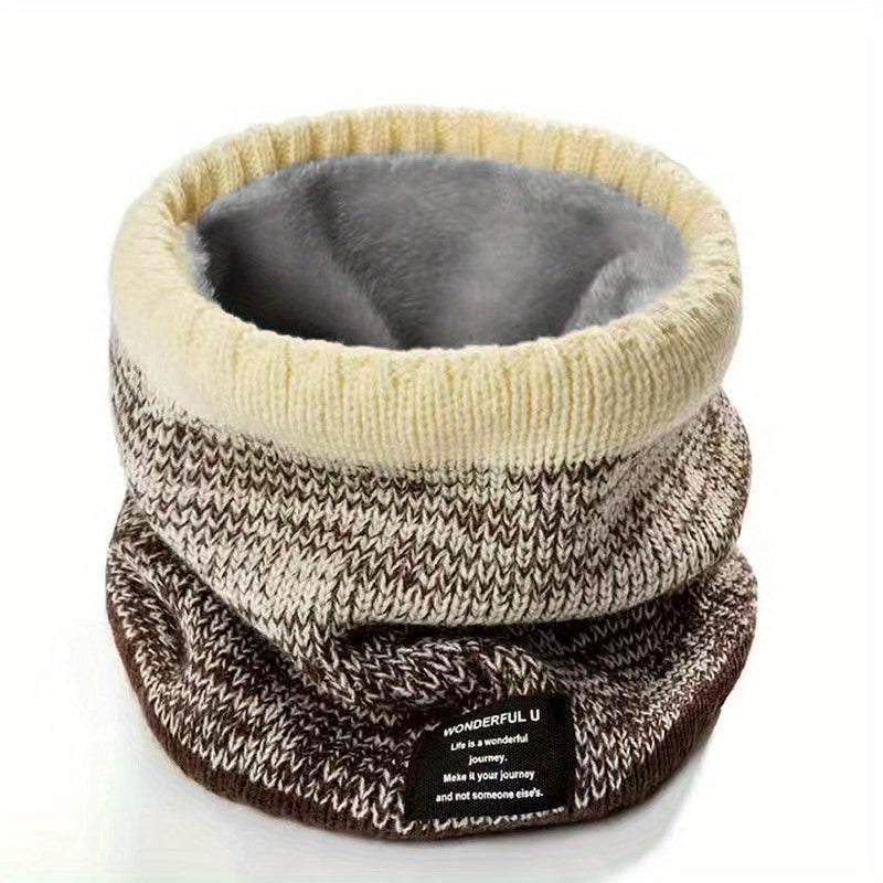 Kuz va qishning zaruriy buyumlari: Shamolga chidamli, iliq va zamonaviy trikotaj bo'yin qopqog'i, ichki qismi plus velur bilan qoplangan. Ushbu ko'p funksiyali sharf qo'shimcha iliqlik uchun qalinlashtirilgan.