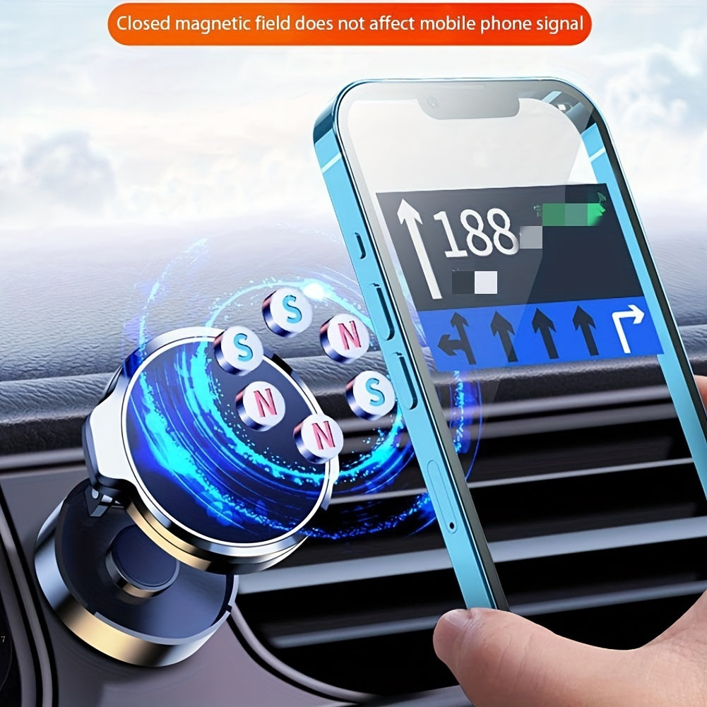 Universal avtomobil telefon uchun magnit tutqich 360° aylantiriladigan va bukiladigan barcha smartfonlar uchun