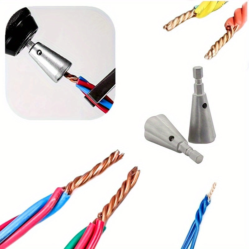 Herramienta universal de alambre de acero al carbono con mango hexagonal, destornillador de conexión rápida para electricista