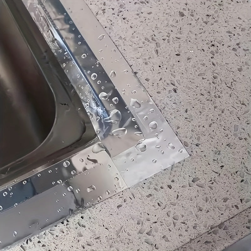 Self-Adhesive Metal Sealing Tape for Kitchen and Bathroom Mold-Resistant Aluminum Foil Repair Tape 3cm x 500cm