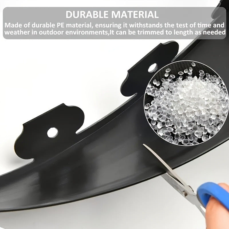 5m Qora PE Plastik Bog'chek Chegara To'plami, Anchors bilan, Landshaft va o'tin ajratish uchun