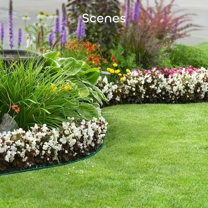 5m Qora PE Plastik Bog'chek Chegara To'plami, Anchors bilan, Landshaft va o'tin ajratish uchun