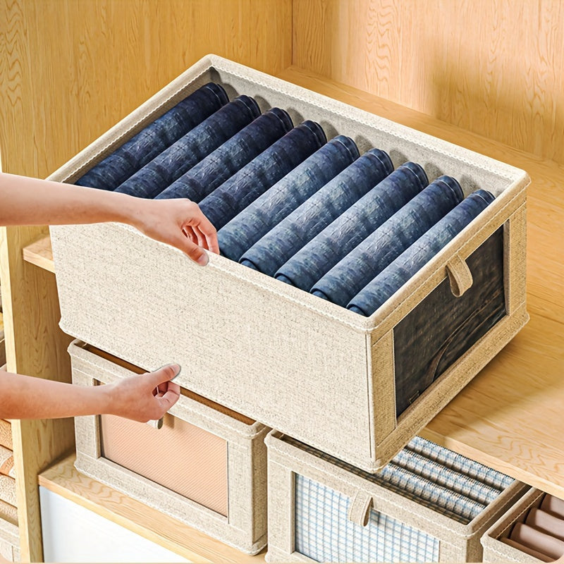 Contenedor de almacenamiento plegable multifuncional para ropa, ahorrador de espacio y organizador