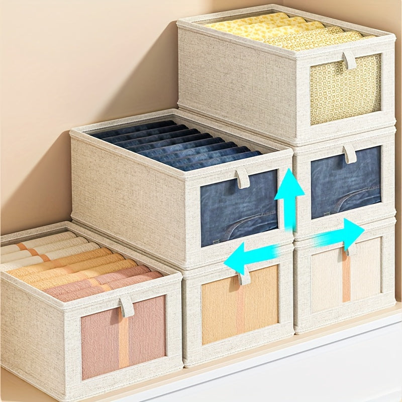 Contenedor de almacenamiento plegable multifuncional para ropa, ahorrador de espacio y organizador