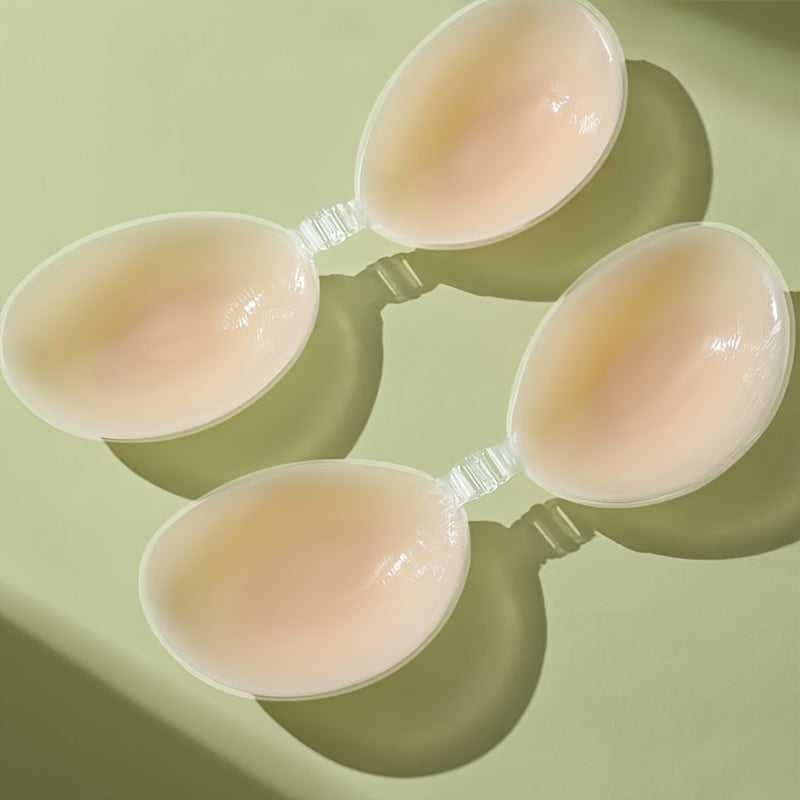 Silicone Invisible Stick Lift Bra Pads Wireless Support Seamless Push-Up Lingerie Accessories